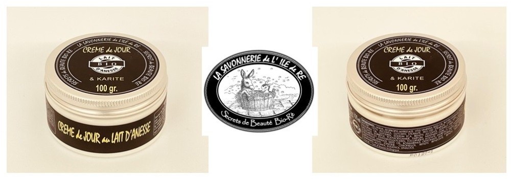 ------------ CRÈME de JOUR ------------ --------------------------------------- au LAIT D'ANESSE BIO -- 100ml --