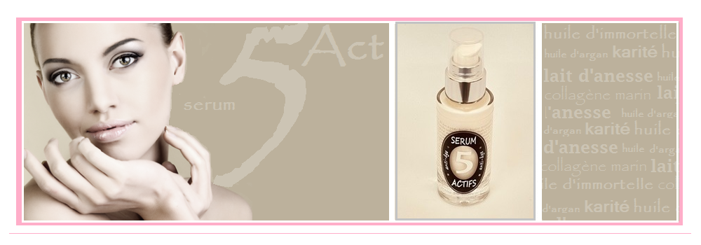 SERUM VISAGE - 5 ACTIFS - anti-âge