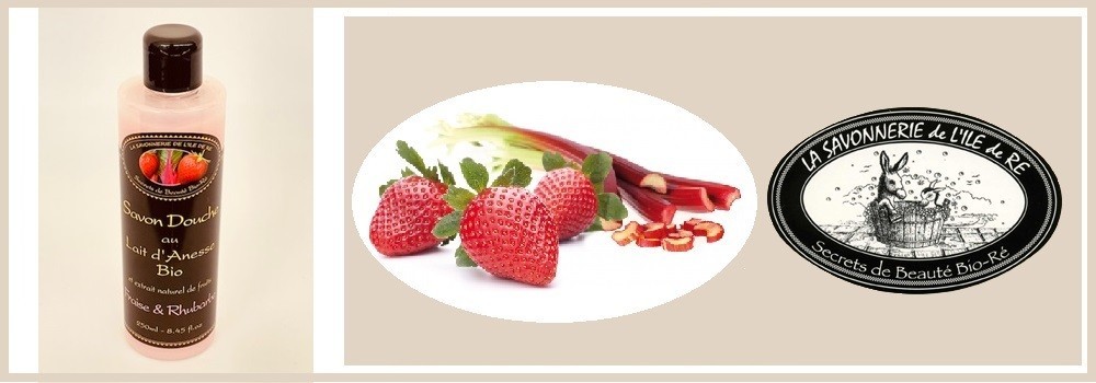 SAVON DOUCHE --FRAISE/RHUBARBE